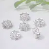 Anel Pingente Espaçador de Contas Cilindro com Zircônia Banhado a Ouro 14K Acessório Contas para DIY Colar Contas de Transferência Atacado