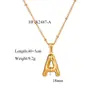 Venta Caliente Transfronteriza Europea y Americana Acero Inoxidable 26 Colgante de Collar de Letra Cadena de Clavícula Cadena de Acero de Titanio Fabricante de Collares Venta al por Mayor 18K