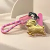 Llavero de Oveja Hacedora de Dinero de Oro Puro 999, Correa para Teléfono, Colgante para Bolso, Regalos Corporativos al por Mayor
