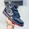 Putian Zapatillas de Baloncesto Aj1 de Alta Calidad Año del Caballo Jordan 1 Azul Carolina del Norte Moda Clásica Versátiles Casuales Deportivas para Hombres y Mujeres