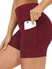Pantalones de Yoga Populares Europeos y Americanos Transfronterizos Leggings de Cintura Alta Levanta Glúteos Shorts Deportivos para Correr al Aire Libre Fitness para Mujer