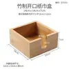 Portapalillos de madera de bambú para uso comercial, jaula de palillos de bambú con drenaje, cubo de palillos de bambú, portapinchos de bambú para restaurantes y hoteles