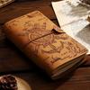 Estilo retro europeo estilo pirata equipaje de mano viajero A6 libro de mano hojas sueltas papel kraft cuaderno simple sub-diario