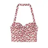 Atacado Fábrica de Roupas Femininas Transfronteiriça 2026 Primavera Nova Moda Europeia e Americana Sexy Estampada Top Halter Saia