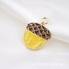 Serie Animal Ardilla Piña Cono Colgante Aleación Aceite Goteando Joyería Accesorios Llavero DIY Pendientes Materiales para Hacer