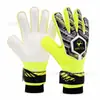 Guantes de portero de fútbol, modelo de látex, absorbentes de impactos, antideslizantes, transpirables, guantes de portero de entrenamiento profesionales, disponibles en tres colores