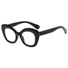 Novos Óculos Retro Olho de Gato com Armação Preta Sem Grau com Proteção Contra Luz Azul, Adequados para Lentes de Grau, Visual Natural para Mulheres, Armações de Óculos Transfronteiriças