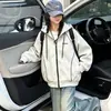 Chaqueta deportiva con capucha para niñas, cárdigan holgado y elegante para niños, ropa de talla grande para niños, top estilo coreano, nueva colección de moda otoño 2026