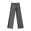 Pantalones de Yoga de Pierna Ancha Sexy de Cintura Baja para Mujer en Otoño Nuevo Aspecto Adelgazante Aspecto Adelgazante Pantalones Rectos Ligeros Pantalones Deportivos Casuales