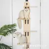 Estrutura de Escalada para Gatos de Múltiplos Níveis Atrás da Porta de Madeira, Estrutura de Escalada Especial para Gatos Grandes, Estrutura de Escalada para Gatos de Estimação, Brinquedo de Gato de Madeira Maciça Plataforma de Salto
