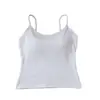 Chaleco Versátil de Color Sólido Cepillado Otoño Invierno para Mujer Simple Chica Picante Adelgazante con Copas de Látex Camisola Pequeña Capa Base Top Cálido