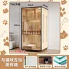 Gatilheira Villa com Espaço Livre Extra Grande, Armário para Gatos Interno de Madeira Maciça Doméstico, Estrutura de Escalada para Gatos, Ninho de Gato Integrado, Metabo
