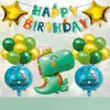 24 PIEZAS Venta Caliente Transfronteriza Película de Aluminio Traje de Globos de Cumpleaños Juguete de Dibujos Animados para Niños Globo Decoraciones para Fiesta de Cumpleaños