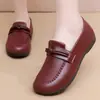 Zapatos de invierno para mujer transfronterizos, forrados de felpa para abrigar, parte superior de piel con borlas, mocasines casuales sin cordones, disponibles en negro, rojo vino y marrón oscuro, versátiles para cualquier atuendo