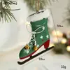 Navidad Transfronteriza Lata Danesa Metal Árbol de Navidad Pintado a Mano Adornos Atmósfera Navideña Pequeño Tambor Navideño Adornos de Regalo