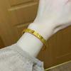 Pulsera de Mahjong de Lujo Ligero para Mujer, Oro Arena de Gama Alta, Hielo Triturado Brillante, Tesoro Nacional, Pulsera de Oro Thirteen Yao, Joyería de Mano Moderna y Personalizada