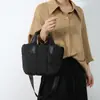 Bolsa Feminina Original Dongdaemun Coreia do Sul Simples Leve Nylon Penas Mão Ombro Transversal Versátil Bolsa de Mão