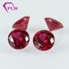 Fábrica de gemas Wuzhou atacado 5# redondo e especial-formato vermelho corindo pedra nua rubi sintético 5 corindo vermelho