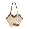 Bolso de hombro único con estampado de piedra retro de temperamento moderno para mujer, nuevo bolso tote retro casual de gran capacidad, bolso de axila para ir al trabajo