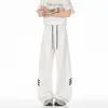 Comercio Exterior Pantalones Deportivos Holgados de Pierna Recta para Hombre Joggers de Moda Pesados Rayados de Tres Barras para Pareja Pantalones Casuales Deportivos para Hombre
