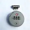Gran cantidad de accesorios para equipaje al por mayor y al por menor cerradura redonda cerradura de combinación marco plano pequeño cerradura giratoria piezas de repuesto para reparación cerradura