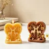 Chunqi Transfronterizo Adorno de Reno Navideño Sincero Molde de Silicona Velas Aromáticas DIY Decoración de Mesa Molde de Yeso