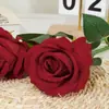 Rosa Redonda Espinhosa de Cabeça Única, Rosa Coroa, Material de Rosa Enrolada para Decoração de Casamento, Flor Artificial para Paisagismo de Loja