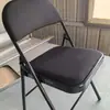 Silla Plegable de Fábrica Transfronteriza para Exterior de Plástico Oficina Blanca Silla Plegable Hogar Respaldo Portátil Reunión Silla de Actividades
