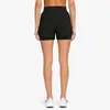 Shorts Esportivos Casuais de Corrida e Treino de Secagem Rápida para Mulheres, Estilo Novo de Verão, Shorts de Yoga Falsos de Duas Peças em Camada Dupla para Mulheres