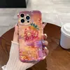 Funda de Teléfono Móvil de Lujo con Perla de Onda de Agua y Fresa Adecuada para Apple 16Promax Iphone15 Todo Incluido 14/13/12