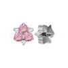Clavo de Oreja de Titanio F136 Jelly Aurora Aobao Flor de Tres Pétalos Uña de Labio Uña de Cartílago de Oreja Aleación de Titanio G23 Joyería para Perforación Clavo de Oreja