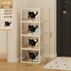 Caja de zapatos transparente para dormitorio, estrecha y a prueba de polvo, adecuada para uso doméstico debajo de la mesa, zapatero ahorrador de espacio para estudiantes universitarios