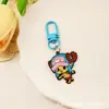 Llavero de Anime Japonés One Piece Luffy Nami Colgante Metálico para Bolso Accesorio de Estudiante Encanto de Merchandising de Películas y Series de Televisión