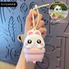 Llavero de figura de panda creativo para agua, colgante, figura para aliviar el estrés, broma, pistola de agua, llavero para bolsa, accesorio de muñeca