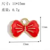 Dulce Caricatura Multicolor Mariposa Combinada con Accesorios de Gota de Aceite Dorada, Pulsera Corazón Femenino, Aretes, Collar, Llavero, Colgante