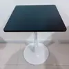 Mesa Cuadrada Blanca Moderna Simple para Comedor Hogar Apartamento Pequeño Tienda de Té con Leche Cafetería Sala de Reuniones Recepción Balcón Mesa Redonda