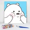 20*20 Pintura al Óleo Digital de Dibujos Animados de Anime Pintura Decorativa DIY para Colorear Hecha a Mano para Niños Stock Listo Pintura al Óleo Digital al por Mayor