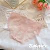 Ropa interior francesa de seda pura sin marcas, fina, transpirable, de algodón puro, con entrepierna a media cintura y encaje sexy para mujer.