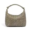 Bolso Nuevo Tejido a Mano de Otoño e Invierno, Compacto y Versátil, Bolso de Mano Vintage de Alta Gama para Mujer, Bolso de Mimbre Vintage para Mujer