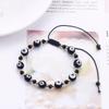 Popular Pulsera Tejida con Ojo de Diablo de Cristal de Amazon para Mujer, Pulsera de Cuentas Más Vendida Transfronteriza Europea y Americana, Joyería de Mano para Parejas