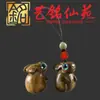 Juego de animales del zodiaco tallados en sándalo verde: rata, buey, tigre, conejo, dragón, serpiente, caballo, oveja, mono, gallo, perro, cerdo, colgante para teléfono, accesorio para bolso