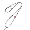 Fio Torcido à Mão Ultrafino Tecido Finamente Cordão de Colar da Moda Ajustável de Jade Hetian Puramente Feito à Mão