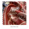 Moda Otoño e Invierno 2026 Nuevo Pañuelo de Seda Diseño Sencillo Versátil Pañuelo Cuadrado de 65 cm Chal de Lana de Seda
