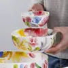 Estilo Omk Cerámica Tazón de Arroz Hogareño Grande Tazón para Sopa de Fideos Creativo Forma Especial Tazón para Ensalada Tazón para Pescado en Escabeche Venta al por Mayor