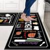 Mantel Individual Americano Simple Alfombrilla de Cocina Terciopelo de Cristal Absorbente de Agua Antideslizante Resistente a Manchas Alfombrilla de Piso Alfombra Decorativa para Sala de Estar Cocina del Hogar