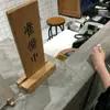 Etiqueta de Madera Maciza para Verduras Tienda de Fideos Etiqueta de Madera Listado de Tienda Personalidad Creativa Etiqueta de Precio Grabado de Menú Chino Estilo Japonés