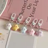 Lindo llavero suave de rubor con forma de estrella de cinco puntas colgante corazón de chica ins accesorios para regalo de pareja de estudiantes amigas lote