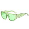 Gafas de sol de moda europeas y americanas con montura completa poligonal 2024, estilo coreano, informales, combinables, para hombres y mujeres.