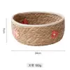 Cesta de Almacenamiento Tejida a Mano de Tule Personalizada Canasta de Almacenamiento de Frutas para Escritorio Tejida a Mano Caja de Almacenamiento para Snacks y Artículos Varios de Mesa de Café