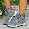 Nuevos zapatos de exterior para parejas, botas de senderismo de corte medio, zapatos de trekking, zapatillas deportivas, zapatos unisex transpirables, zapatos de senderismo ligeros transfronterizos